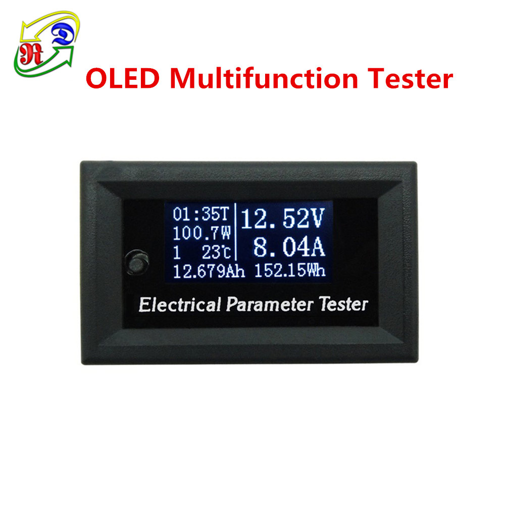 RD 33V10A 7in1 oled-дисплей емкость электричество ток температура метр DC белый Амперметр цифровой мультиметр