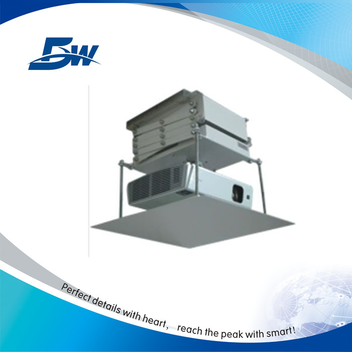 Tubular motor electric projector ceiling lift for audiovisual system