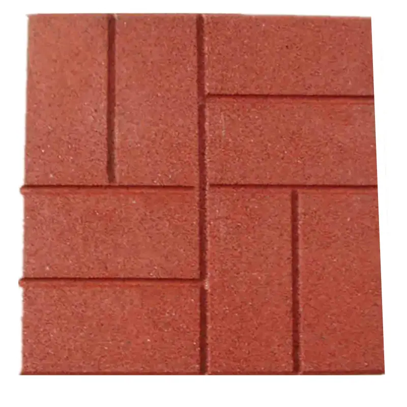 Hot Selling Rubber Patio Tiles Driveway Recycled Rubber Paver For Garden Landscaping