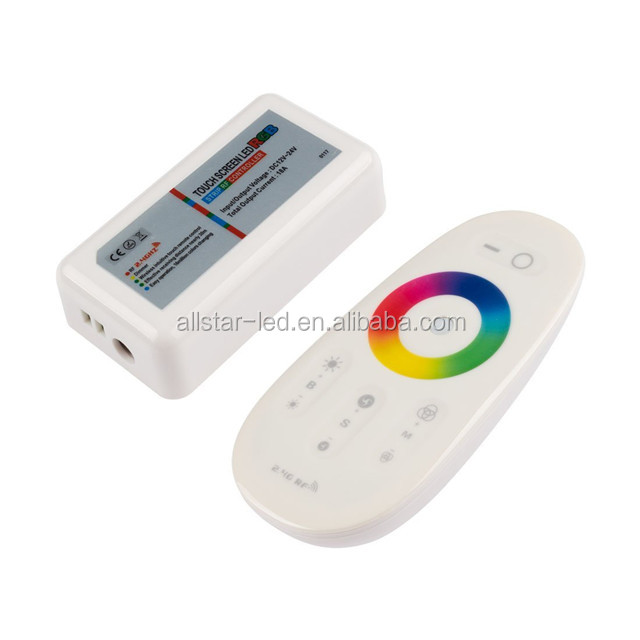 2,4G DC12-24V 18A Светодиодная лента RGB WiFi контроллер диммера w RF полносенсорный пульт дистанционного управления