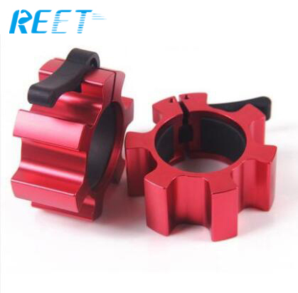 Custom logo aluminum barbell clamp lock collar