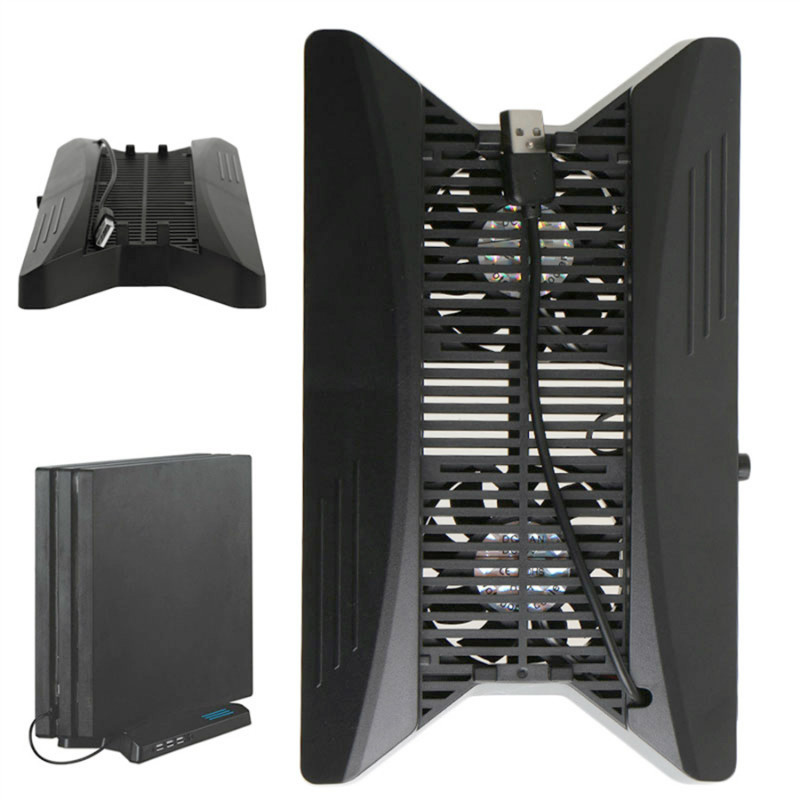 PS4 вертикальная подставка Cooler Master Вентилятор охлаждения с 3 дополнительных USB HUB 2,0 порт для Sony Playstation 4 Pro консоли