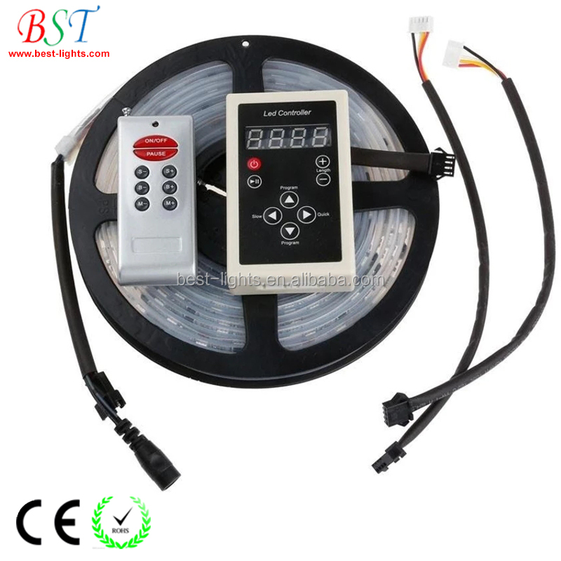 Водонепроницаемая светодиодная лента IP67 5050 RGB 12 в постоянного тока 6803 IC волшебного цвета с программным управлением 133 6803