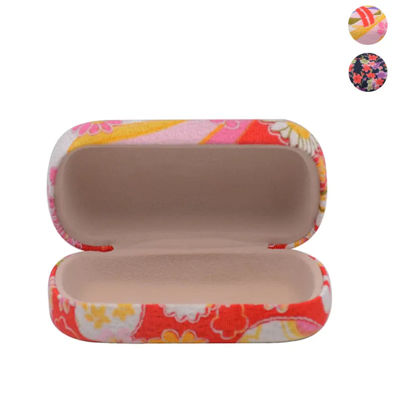 Custom surface material cute pattern style mini designer contact lenses case with spring closure