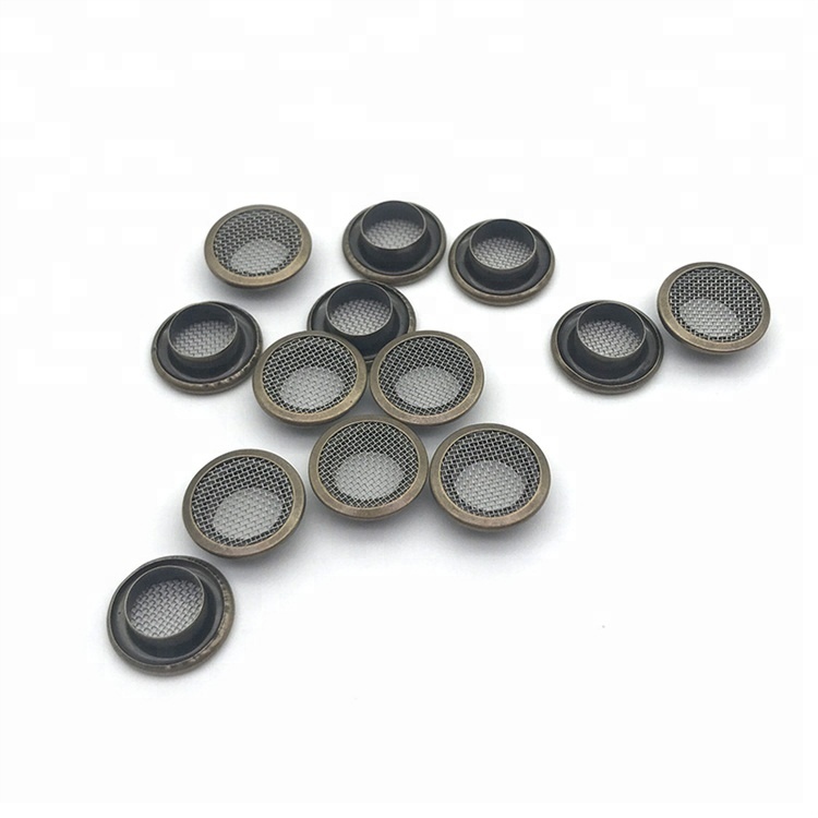 Guanfeng Wholesale Brass Material Bronze Plating Inside Diameter 8mm Clothing Jacket Shoes Metal Mesh Eyelet For Caps