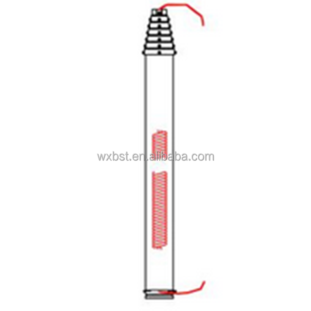 3.2m unlocking aluminum lighting mobile pneumatic telescopic mast