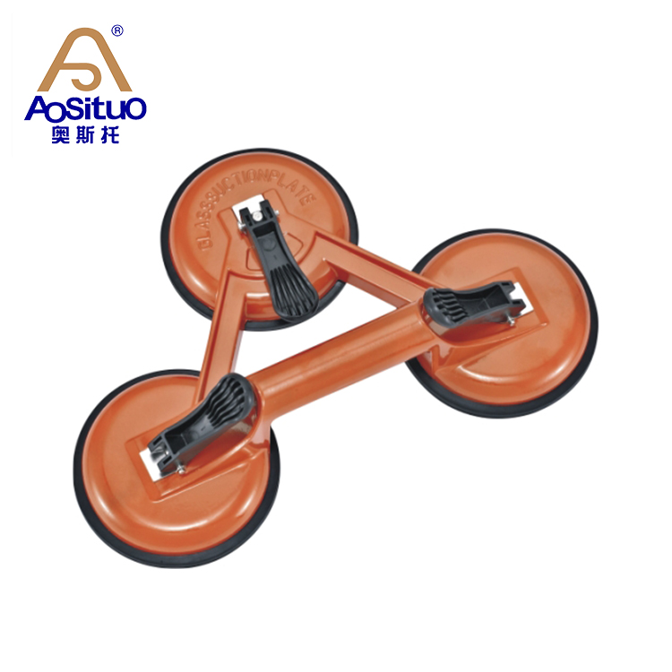 Vacuum lifter sucker glass tool treble clamp suction cup