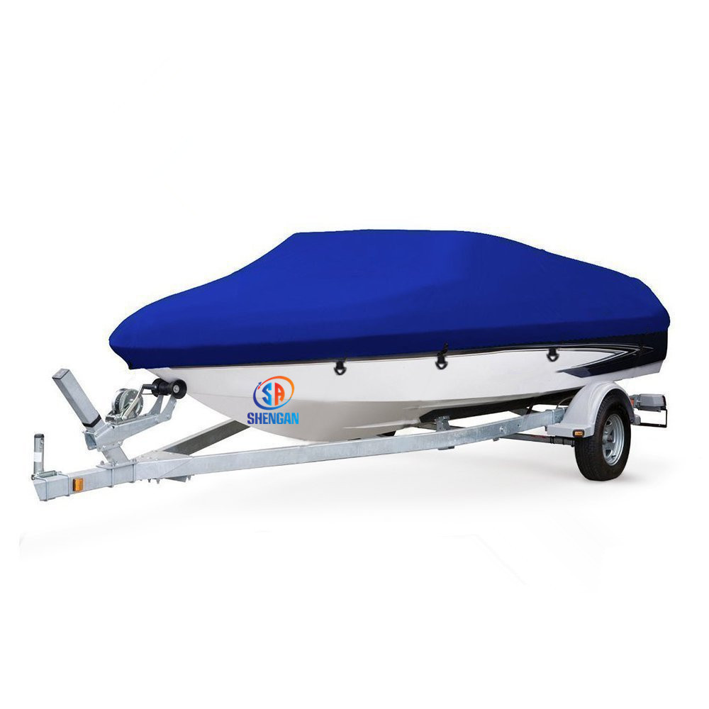 Сверхмощный 600D Marine Grade полиэстер холст Trailerable водонепроницаемый чехол для лодки для Mercedes-Benz V-Hull малолитражек и бас лодки