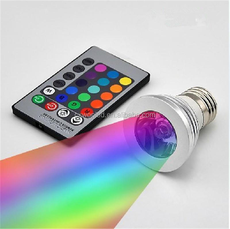 E27 gu10 mr16 rgb светодиодные точечные светильники с дистанционным управлением, беспроводные Светодиодные рождественские светильники с изменением цвета