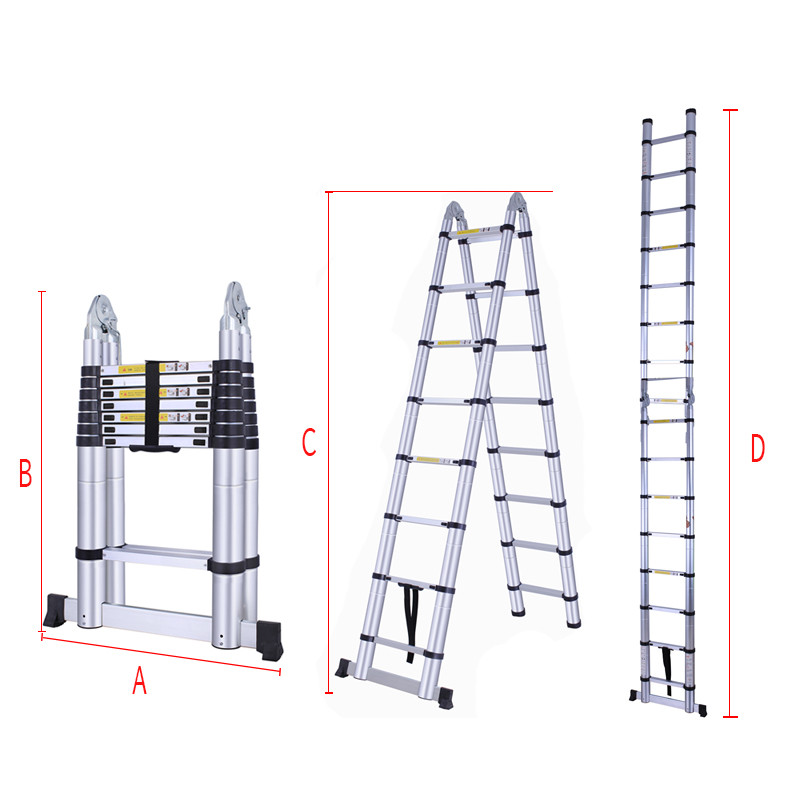 Алюминиевая Телескопическая Лестница a-frame