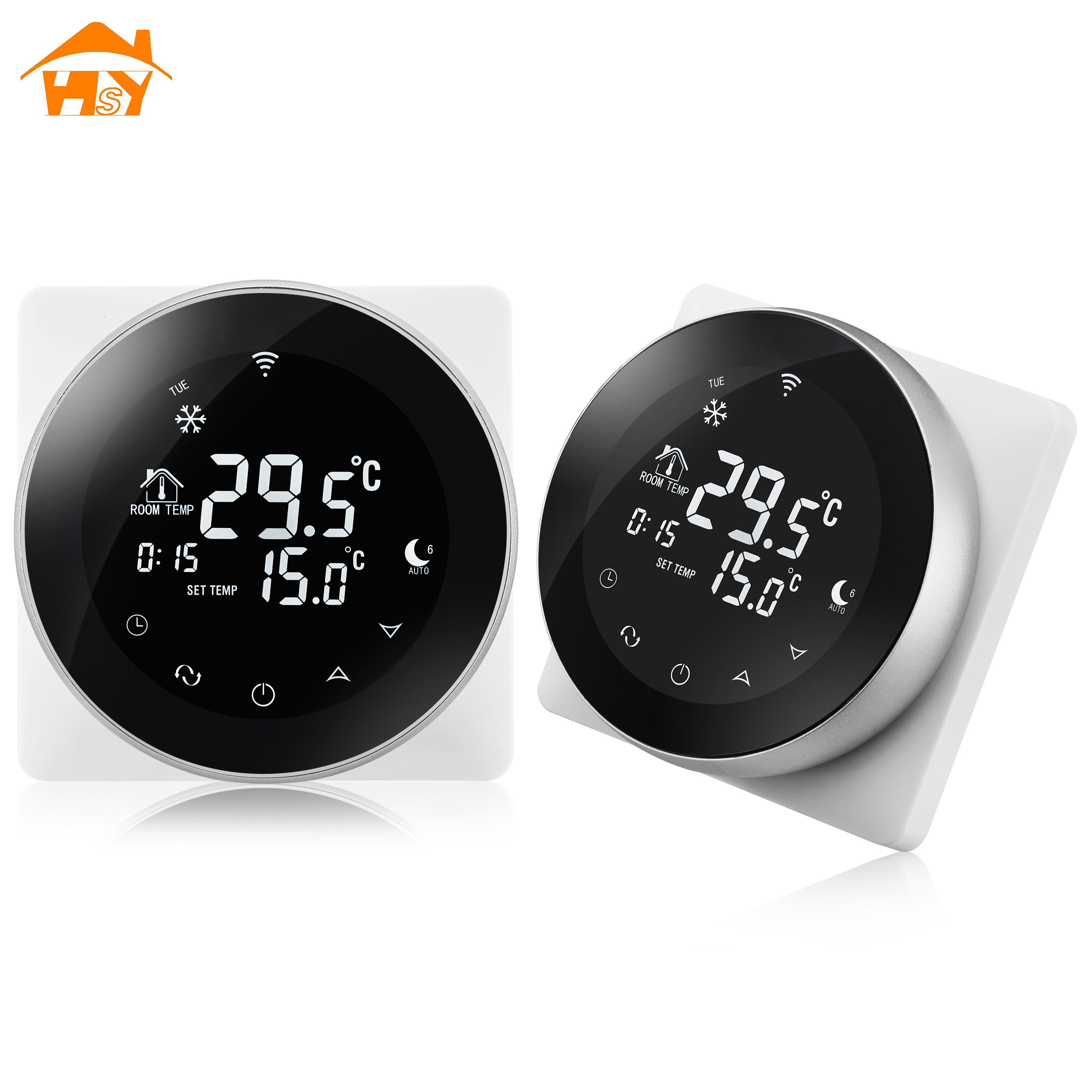 ЖК-дисплей с сенсорным экраном 16A Wi-Fi терморегулятор 16A 250v 220-250V с 3 метров Фур датчик для электрического отопления