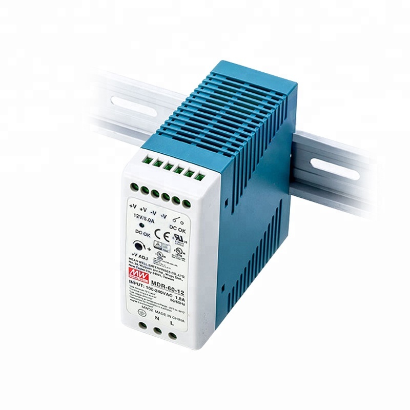 Meanwell MDR-60-12 12V 60W DIN Rail источник питания на din-рейку пластиковый корпус