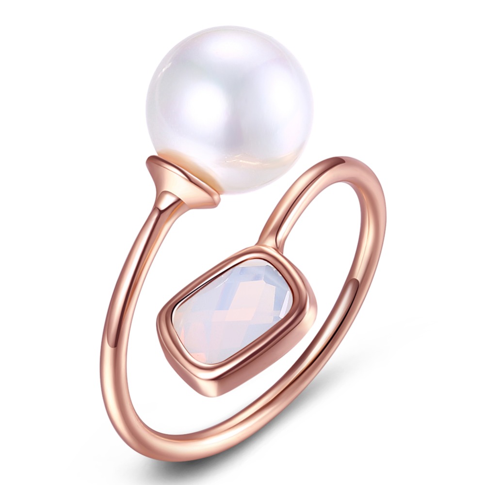 Трендовый горячие продукты Китай ювелирные изделия оптом розового золота Pearl Ring образцов для женщин