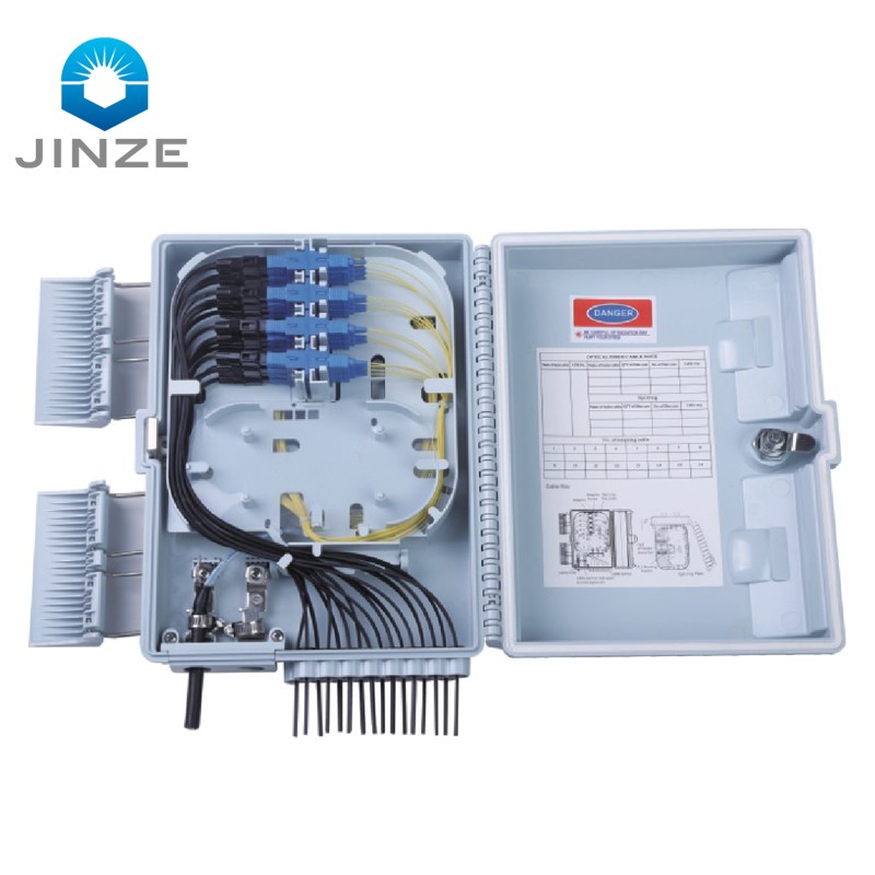 16 cores FTTH wall/pole mounted fiber distribution box
