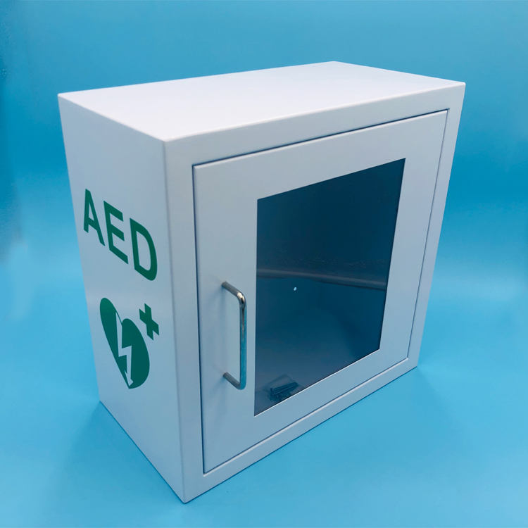 Одобренный CE металлический белый цвет AED шкаф для всех дефибрилляторов