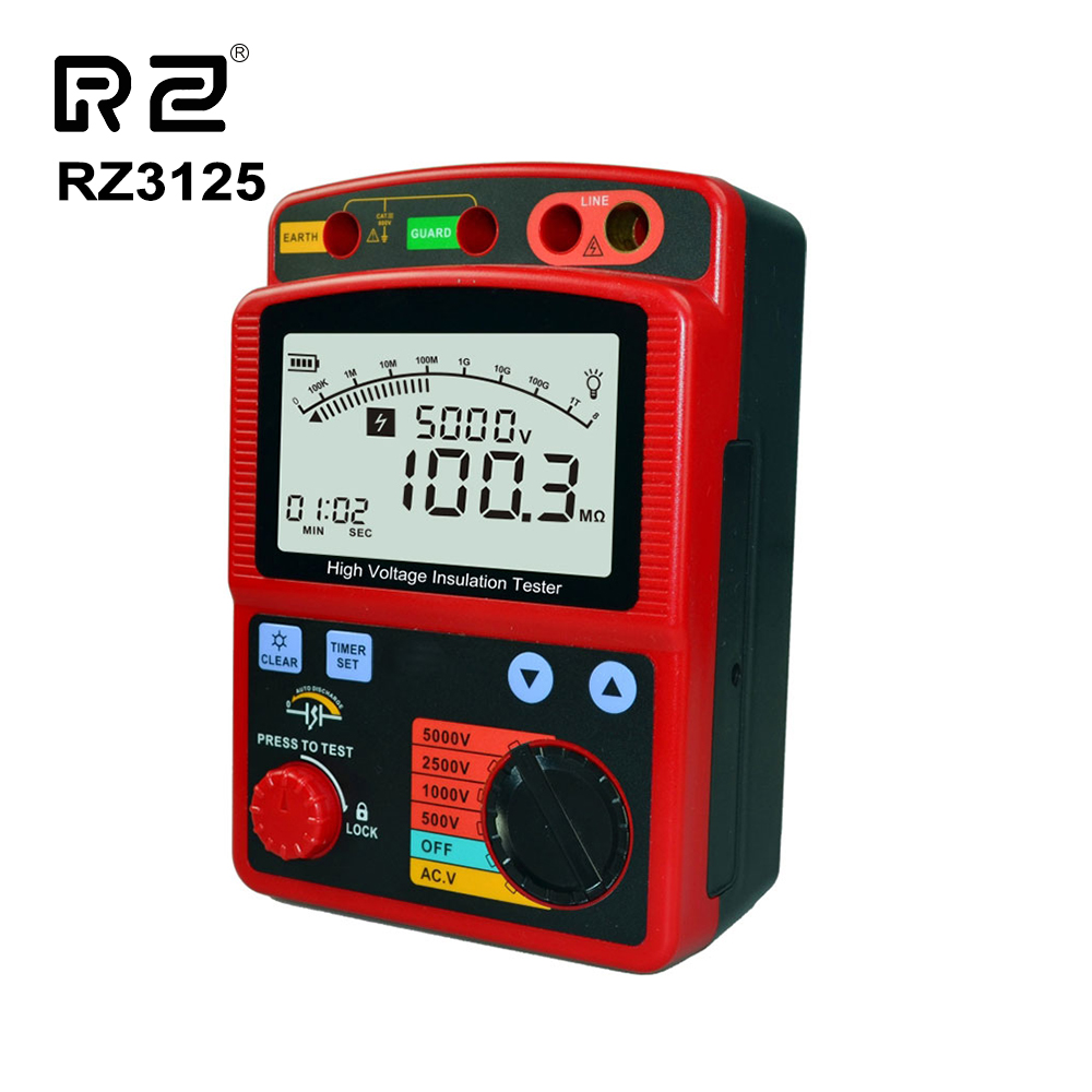 Тестер сопротивления высокого напряжения (5 кв) RZ3125