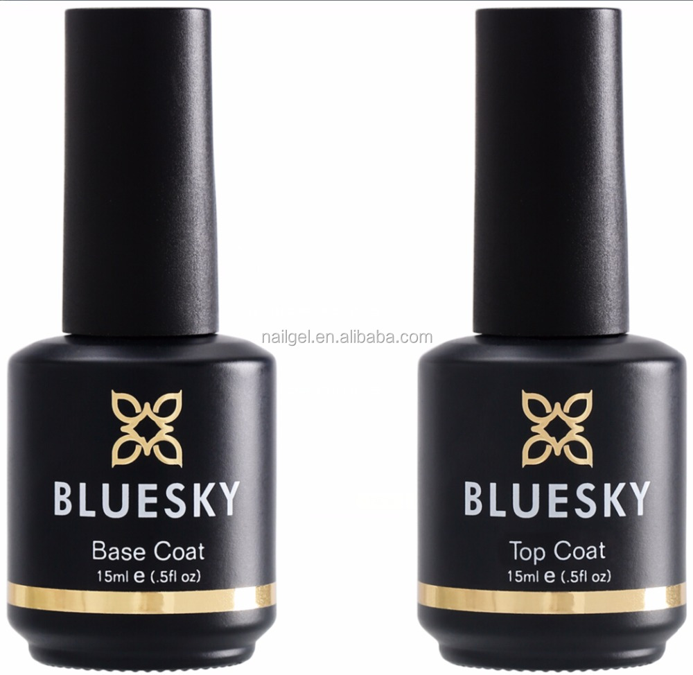 Женское топовое базовое и топовое покрытие BLUESKY, Гель-лак для ногтей, легко снимается отмачиванием