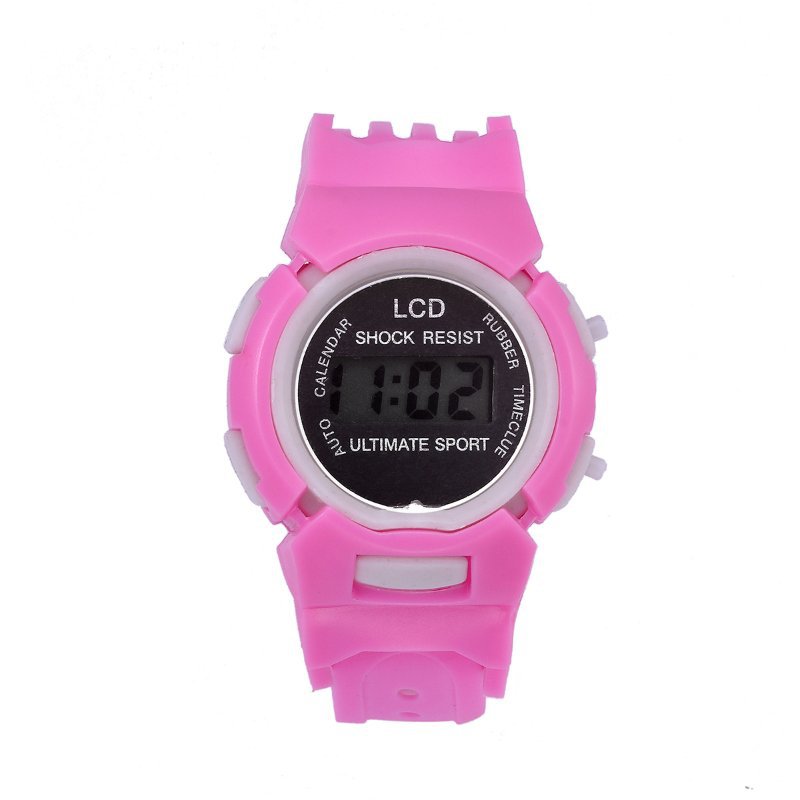 Children Multifunction Digital LCD Sports Waterproof Wrist Watch Kids Alarm Date Electronic Watch Gift