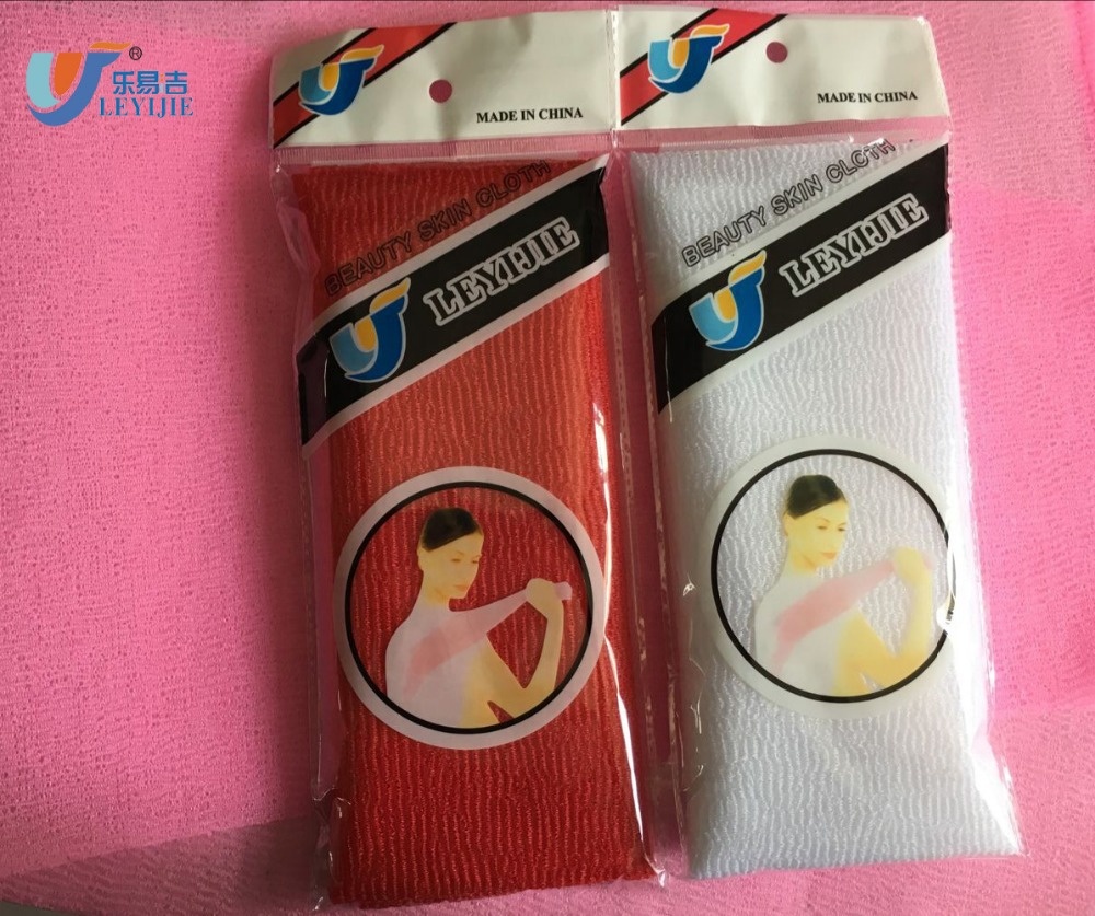 Bathroom Products Cleaning Body Towels 100% Nylon Long Hotel Home Japanese Spa Scrub Shower Towel Exfoliating Sauna Body Towels