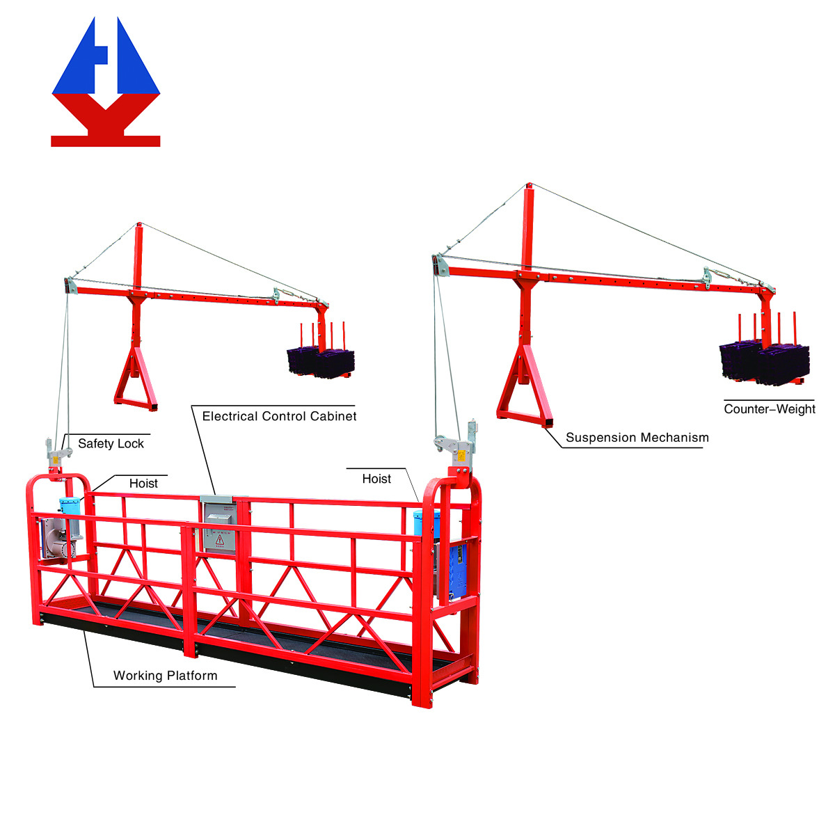 Huiyang zlp800 новый дизайн, подставки, гондолы с сертификатом CE