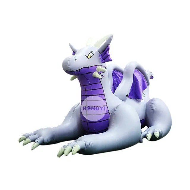 Поставка не деформируемого пурпурного полосатого надувного мини-дракона