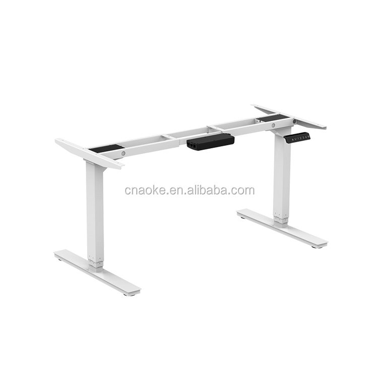 Electrical height adjustable standing table frame with two legs