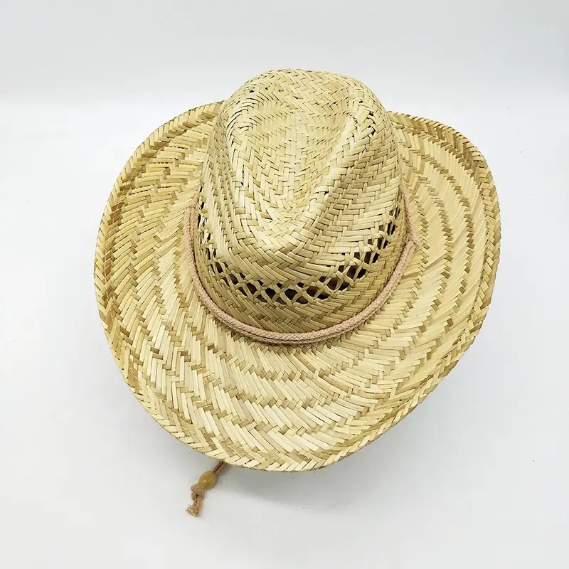 High Quality Sunshade Design Your Own Custom Printed Cowboy Hat Straw