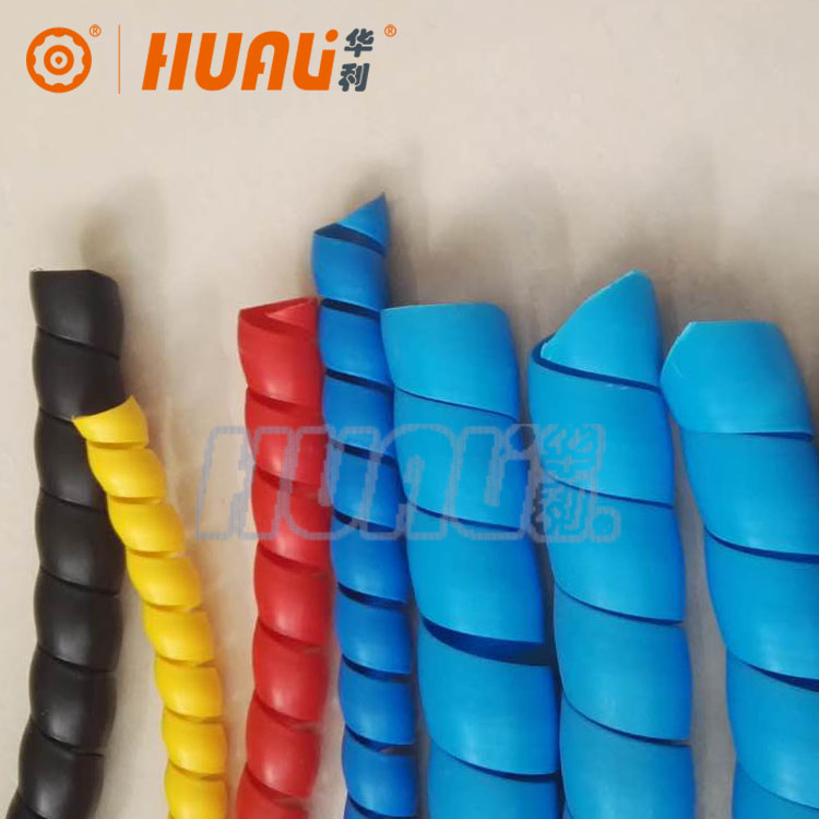 PE Insulation Spiral Cable Wrap Blue Color