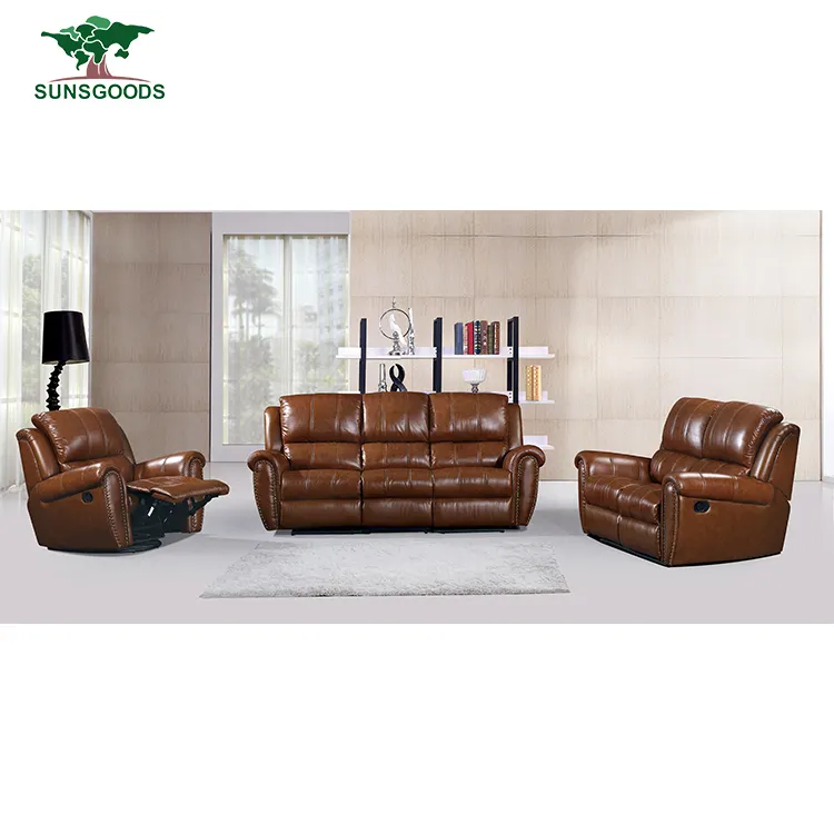 Best Selling Leather Recliner Italian Sofa Set Designs, Sofa Set Living Room Furniture