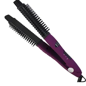 LED Dual voltage electric hair comb curling tools