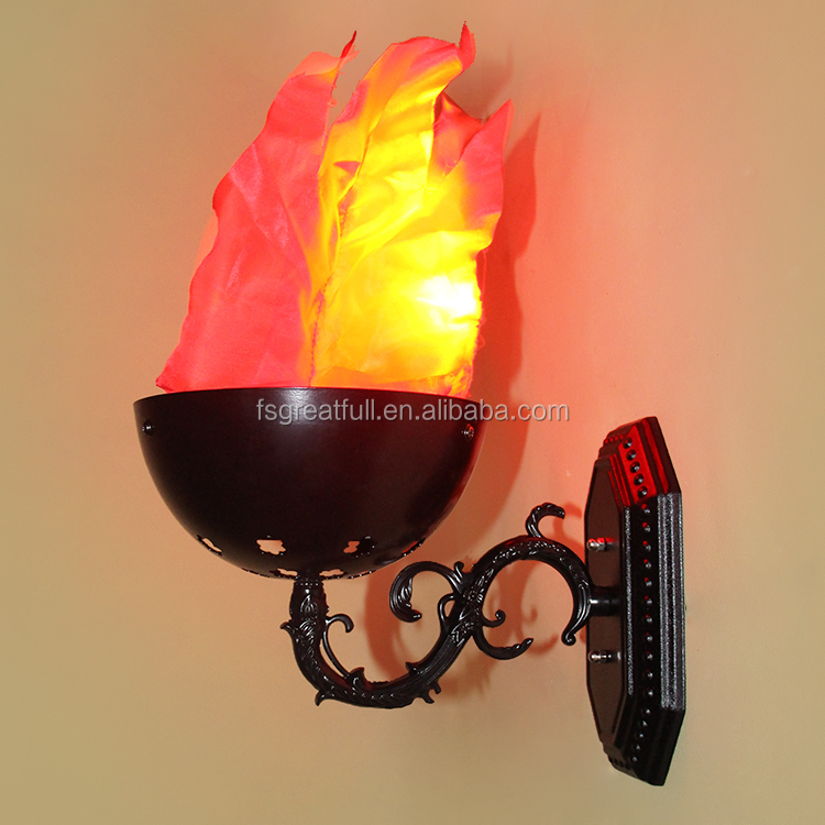 LED Wall Mounted Fake Fire Effect Flame Light
