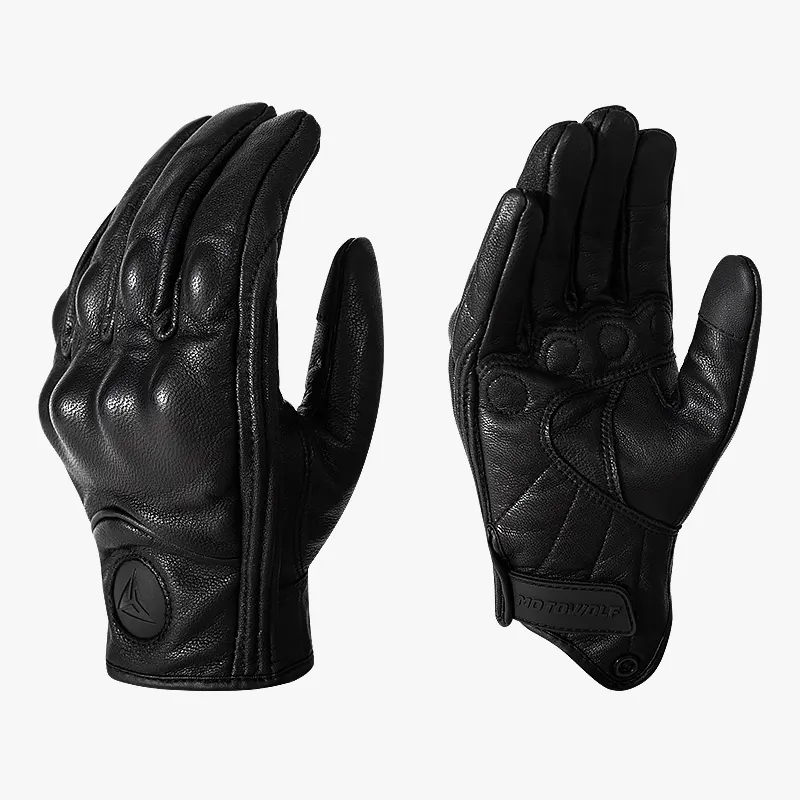 MOTOWOLF Touchscreen Leather Motorbike Sporting Safety Gloves Anti - Fall Motorcycle Gloves