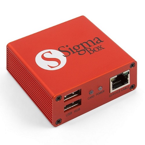 Полный набор инструментов sigma box для ремонта мобильных телефонов с кабелями