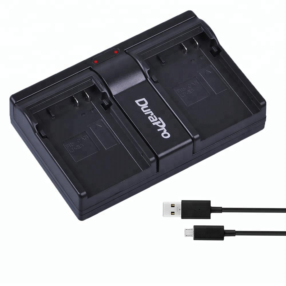 Двойное зарядное устройство DuraPro LP-E8 LP E8 USB для Canon EOS 550D 600D 650D 700D kiss X4 X5 X6i