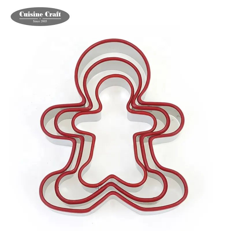 Multi-propose Food Grade Silicone Gingerbread man cookie cutter