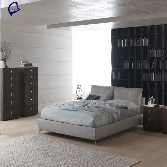 Королевская кожа king size кровать конструкции кожаные кровати