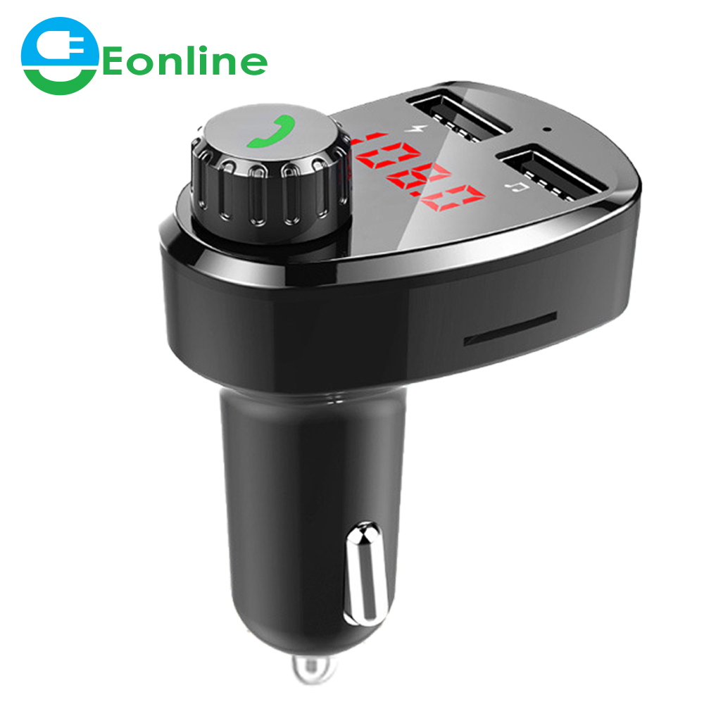 Car Kit Handsfree Wireless Bluetooth FM Transmitter LCD MP3 Player USB Charger 3.1A Car Accessories Handsfree