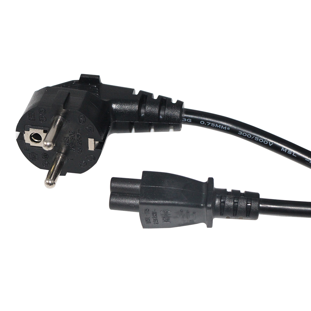 Европейский 1,8 м Ce 3pin зубчатый штекер ЕС черный Микки Маус C5 Разъем Ac удлинитель Кабель Питания