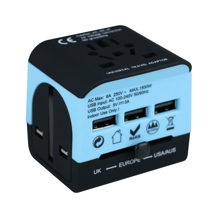 3 адаптера питания премиум-класса USB Международный/набор зарядных устройств/Глобальный адаптер для путешествий
