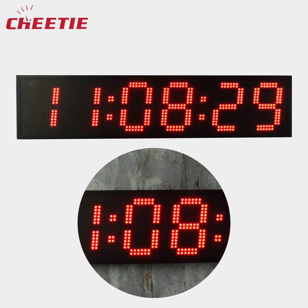 Красный 6-значный цифровой 12V LED большой открытый цифровые часы