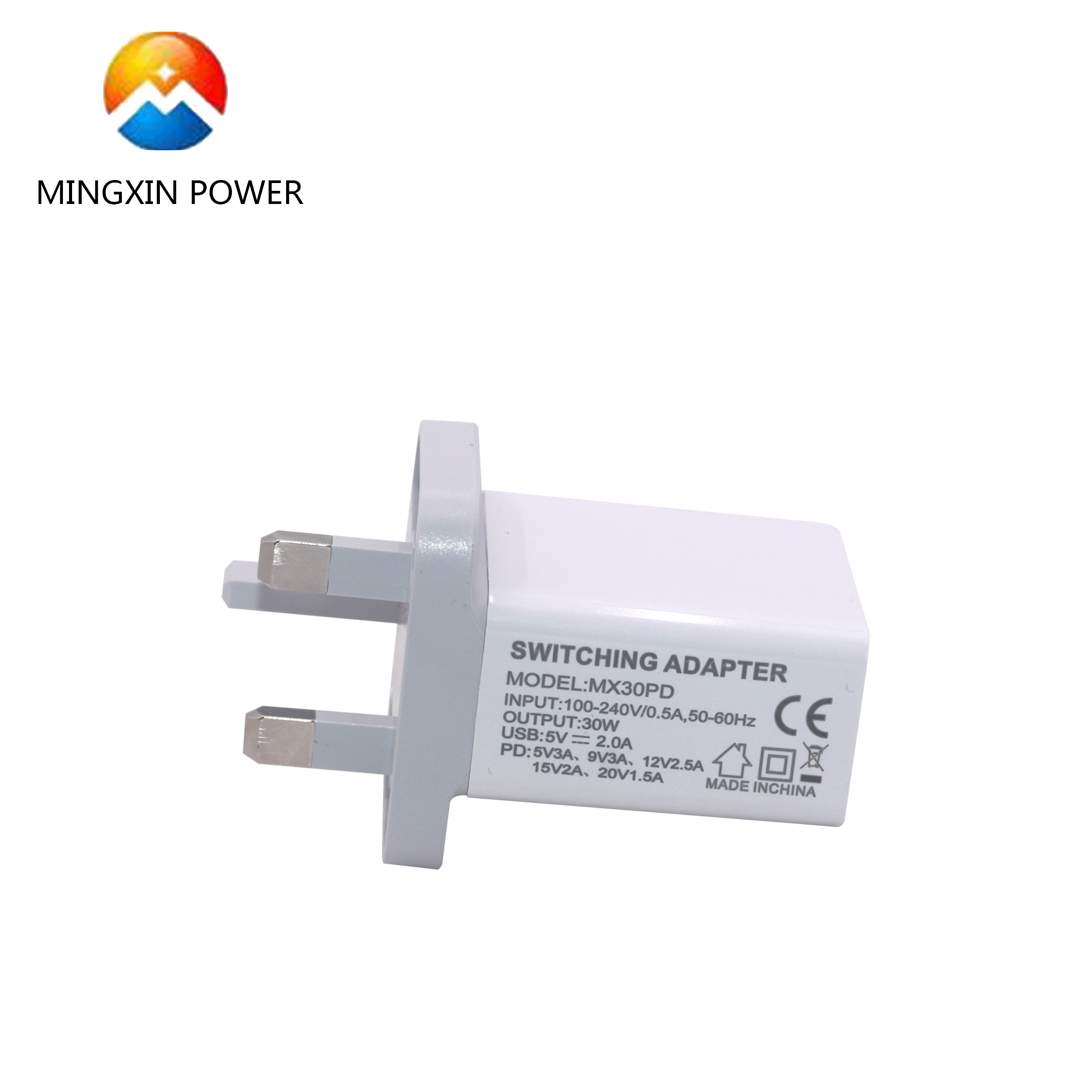 Быстрая зарядка EU/UK/US/KR штекер 30 Вт Мощность доставки USB Тип C зарядное устройство