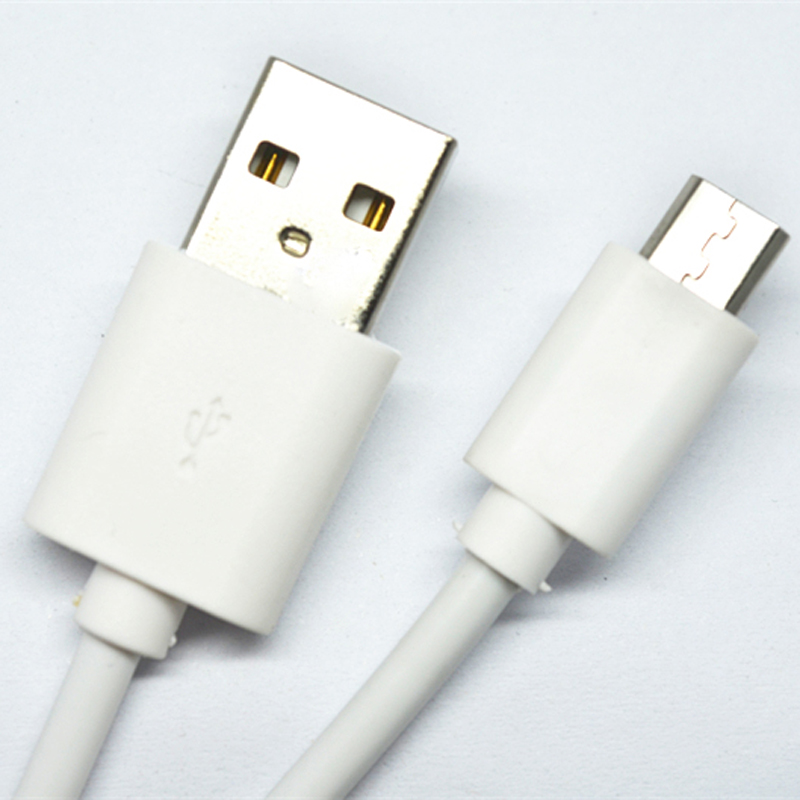 Высокое качество, оптовая продажа, провод для передачи данных/Круглый micro usb кабель для зарядки, белый цвет