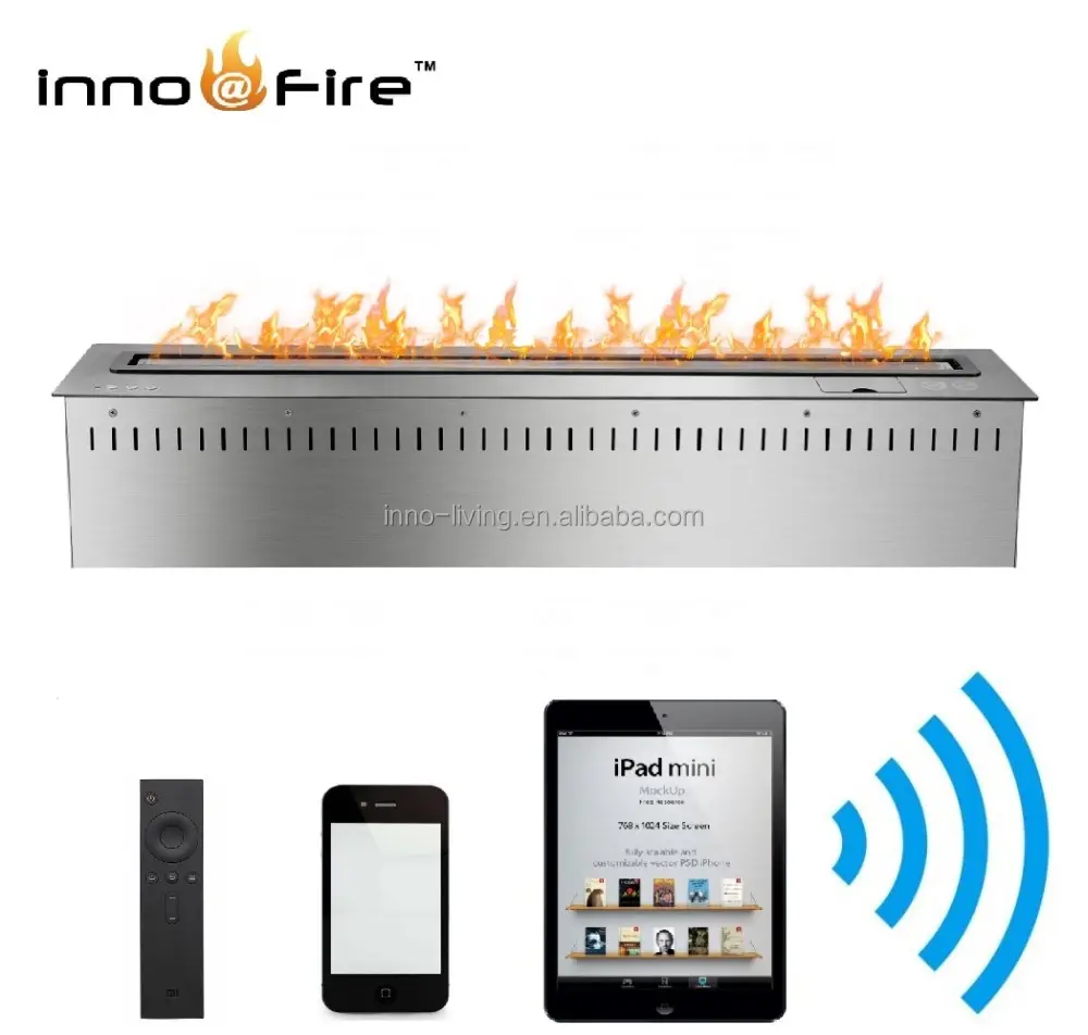 Inno-living 60 inch smart bio ethanol burner smokeless fireplaces
