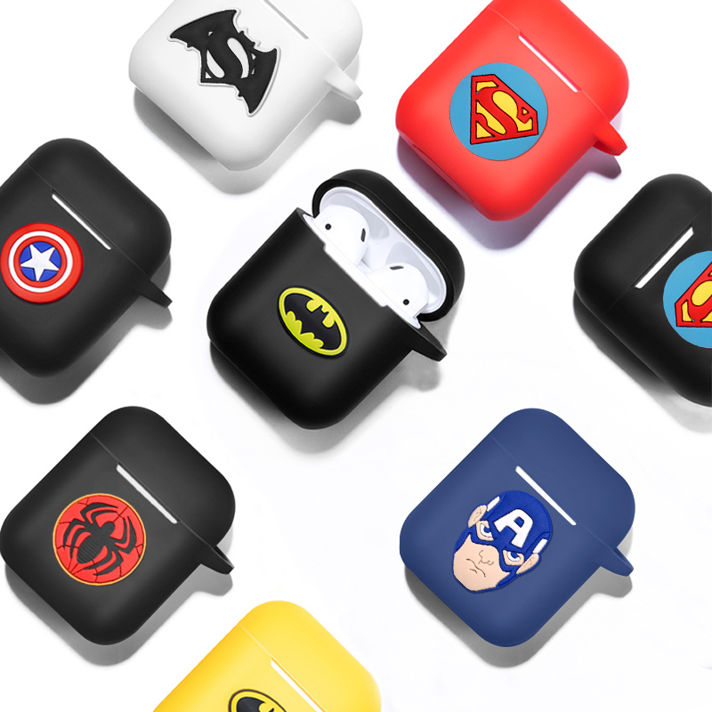 С рисунком «мстители» чехлы для наушников AirPods противоударный защитный чехол для Apple Ipad Air стручки силиконовый чехол