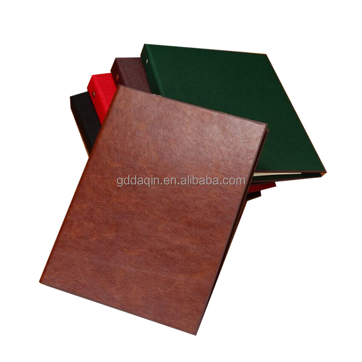 Good quantity A4 size leather stationary portfolio file folders for office