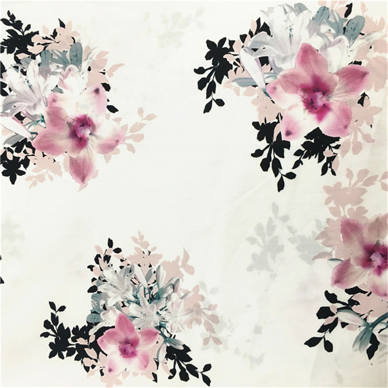 Custom design digital printing 100 floral cotton twill fabric shirting fabric for clothes