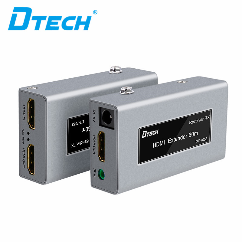 DTECH 1080p 4k передается RJ45 через cat5 cat6 LAN РАСШИРЕНИЕ сигнала 60 м HDMI удлинитель, с ИК