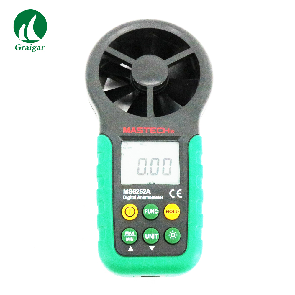 Mastech MS6252A цифровой анемометр воздуха скорость воздушного потока тестер