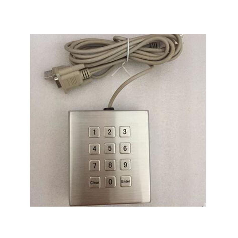 metal desktop keypad numeric wired keypad with USB/PS2 interface