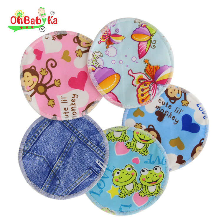 Многоразовые бамбуковые органические подушечки для кормления Ohbabyka, лидер продаж от поставщика amazon